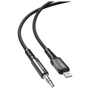 Адаптер ACEFAST C1-06 черный Lightning to 3.5mm aluminum alloy audio cable