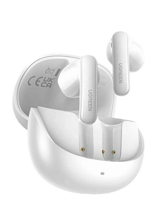 Беспроводные наушники UGREEN WS215 (65385) LightBuds Pro Bluetooth 6.0 Earphone 6 Mics белый