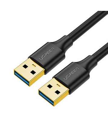 Кабель UGREEN US128 (90576) USB-A 3.0 Male to Male Cable. Длина: 3м. Цвет: черный