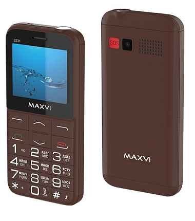 Мобильный телефон Maxvi B231 Brown
