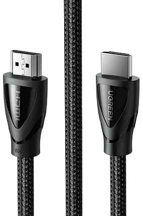 Кабель UGREEN HD140 (80403) HDMI 2.1 Длина 2 м. Цвет: черный Male To Male Cable 8K Braided Cable.