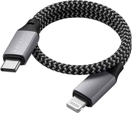 Satechi USB-C - Lightning MFI Cable (25 см) Satechi USB-C - Lightning MFI Cable (25 см)