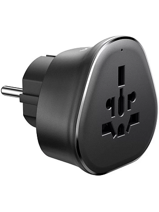 Сетевой адаптер UGREEN S500 (95050) Universal Travel Adapter with Schuko Plug серый