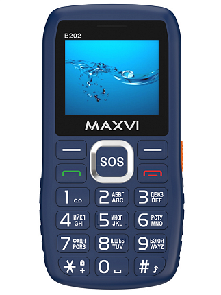 Мобильный телефон Maxvi B202 Blue