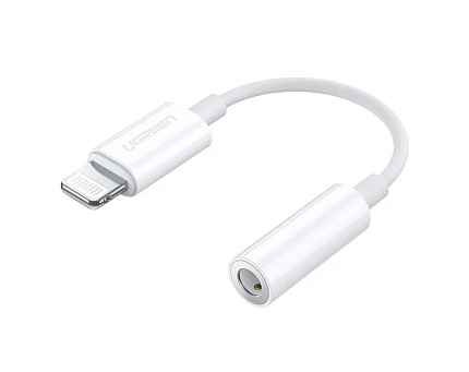 Переходник UGREEN US212 Lightning to 3.5mm Headphone Jack Adapter White