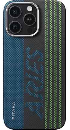 Чехол Pitaka KI1601CRP для iPhone 16 Pro Max Credit card Tactile Woven 6.9 кевлар