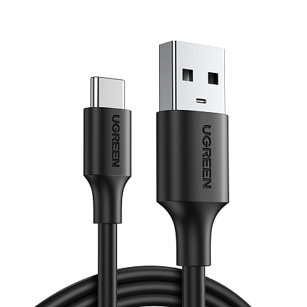 Кабель UGREEN US287 (60117) 1,5 m Black USB-A 2.0 to USB-C Cable Nickel Plating