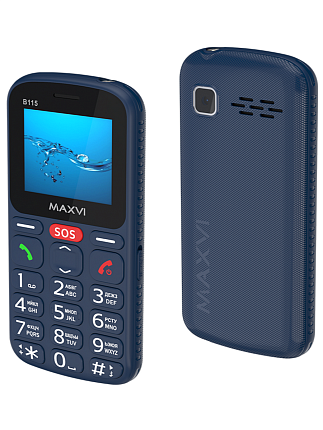 Мобильный телефон Maxvi B115 Blue