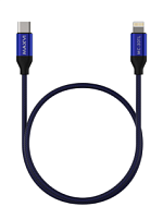 Кабель Maxvi MC-30TL blue Type-C Lightning