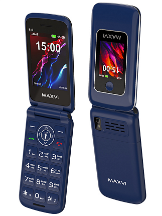 Мобильный телефон Maxvi E15 Blue