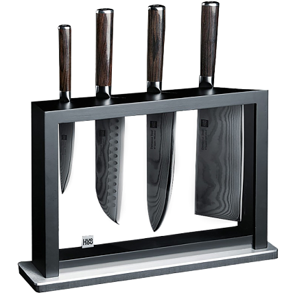 картинка Huo Hou Set of 5 Damascus Knife Sets 4+1 от магазина MIX MOBILE-