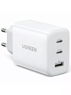 Зарядное устройство UGREEN CD275 (90496) 65W USB-A+2*USB-C Fast Charger EU. Цвет: белый