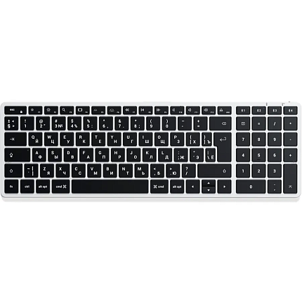 Клавиатура Satechi Slim X2 Серебристый Bluetooth Keyboard-RU Русская раскладка