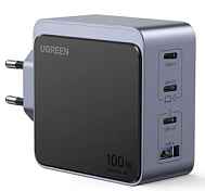 Зарядное устройство UGREEN X565 (35043) 100W Nexode S USB-A+3*USB-C GaN Tech Fast Charger EU серый