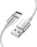 Кабель UGREEN US288 2 m Silver USB-A 2.0 to USB-C Cable Nickel Plating Aluminum Braid