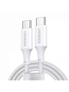 Кабель UGREEN US557 (15267) 1м белый USB-C to USB-C PD Fast Charging Data Cable