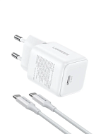 Зарядное устройство UGREEN X513 (65013) 30W белый с кабелем 1м USB-C GaN Fast Charger