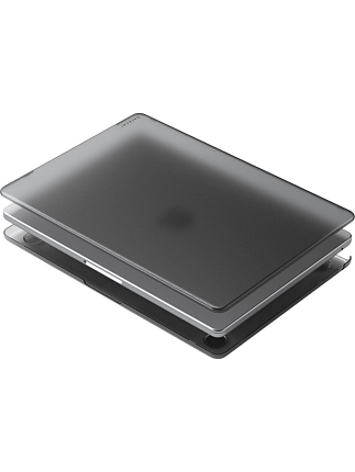 Чехол-накладка Satechi ST-MBAM2DR для Macbook Air M2 Eco Hardshell Case темный-прозрачный