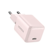 Зарядное устройство UGREEN X512 (55556) 20W Mini USB-C GaN Fast Charger EU. Цвет: розовый