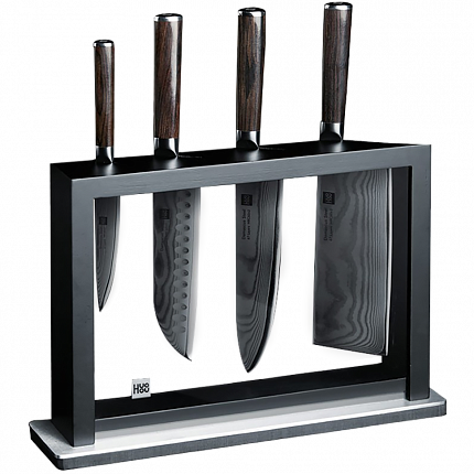 картинка Huo Hou Set of 5 Damascus Knife Sets 4+1 от магазина MIX MOBILE-