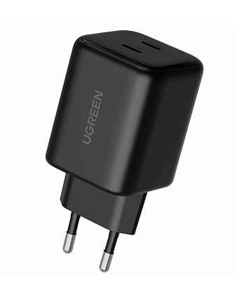 Зарядное устройство UGREEN X525 (65057) 45W черный 2-Port GaN Fast Charger EU