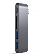 Satechi ST-TCUPM USB-C 3.0 Passthrough Hub для Mac