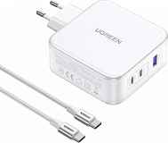 Зарядное устройство UGREEN CD289 (15339) 140W Nexode USB-A+2*USB-C GaN Fast Charger с кабелем 2м бел
