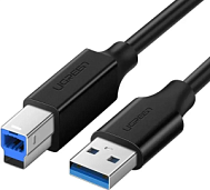 Кабель UGREEN US210 (30753) 1 м черный USB 3.0 AM to BM Print Cable