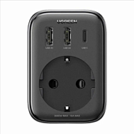 Сетевое зарядное устройство-конвертер UGREEN CD314 (15261) Digi Nest розетка EU и вилка UK черный