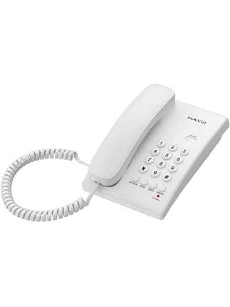 Проводной телефон Maxvi CS-02 white