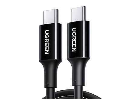 Кабель UGREEN US300 2m Black Type-C Male to Type-C Male 2.0 ABS Shell 5A Current