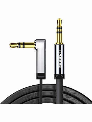 UGREEN AV119 (10598) Угловой 3.5 mm to 3.5 mm 1.5м