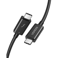 Кабель UGREEN US501 80см черный USB-C to USB-C Thunderbolt 4 40Gbps 100W Data