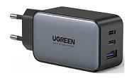 Зарядное устройство UGREEN CD244 (10335) 65W Nexode USB-A+2*USB-C GaN Tech Fast Charger Grey