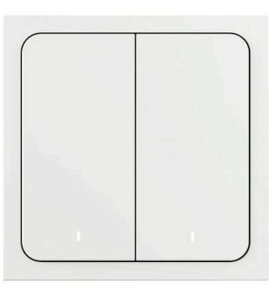 Умный беспроводной выключатель, Яндекс, 2 клавиши, Zigbee YNDX-00535