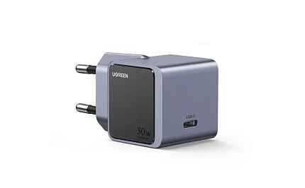 Зарядное устройство UGREEN X503 (35041) 30W Nexode S PD GaN Tech Charger EU. Цвет: серый