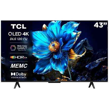 картинка TCL 43" 43P7K 4K, QLED, Google TV от магазина MIX MOBILE-
