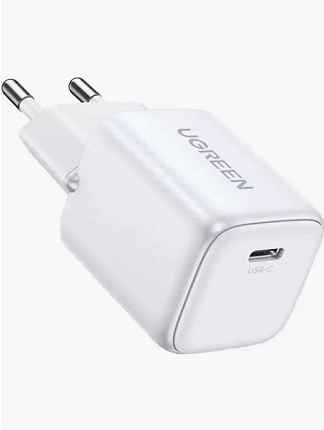 Зарядное устройство UGREEN CD318 (15324) 20W Nexode Mini USB-C PD GaN Fast Charger White