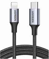 Кабель UGREEN US304 Длина 1 м. Цвет: черный USB-C to Lightning M/M Cable Aluminum Shell Braided.