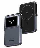 Внешний аккумулятор UGREEN PB571 (35605B) UNO 5000mAh MIni Magnetic Wireless 20W Power Bank серый