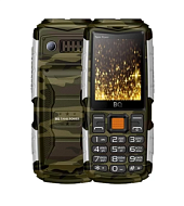 Мобильный телефон BQ 2430 Tank Power Camouflage+Silver