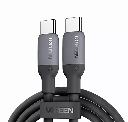 Кабель UGREEN US563 2м черный USB-C to USB-C Silicone Fast Charging Cable