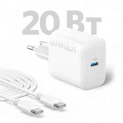 Anker 312 20W B2347 USB-C + кабель USB-C