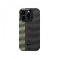 Чехол Pitaka FO1501P для iPhone 15 Pro Overture, Fusion Weaving MagEZ Case 4, 6.1 кевлар (арамид)